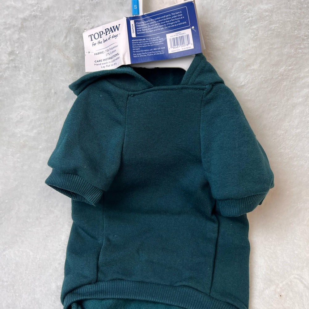 New Top Paw Hooded Sweatshirt for dogs with pocket - Picture 4 of 7